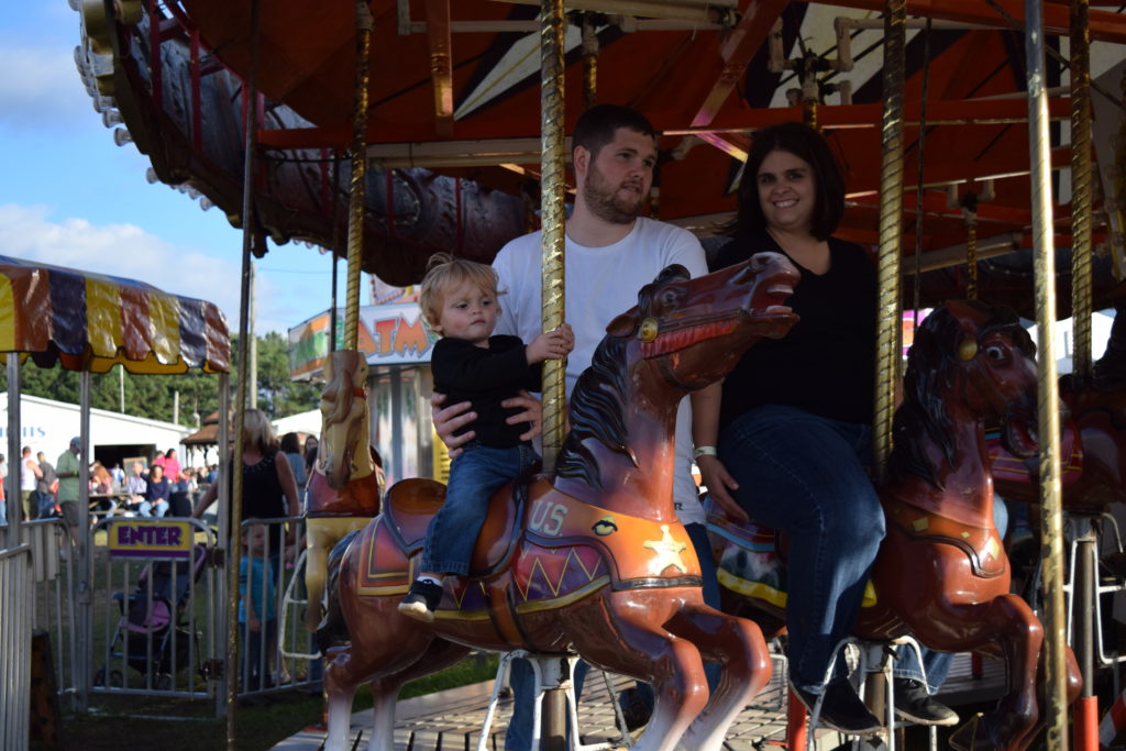 family on ride